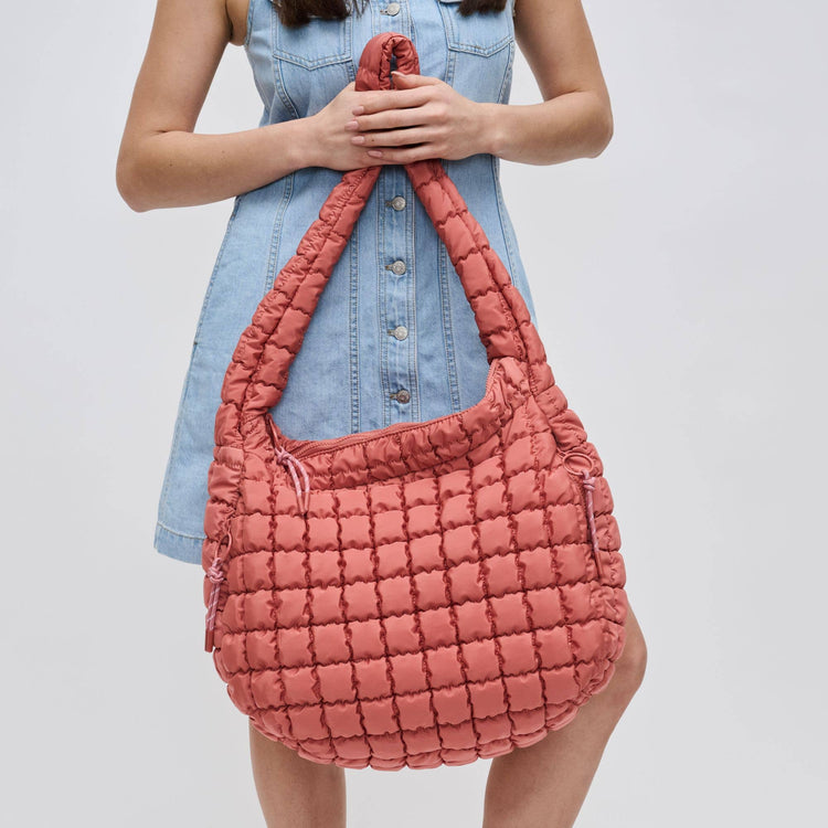 Quilted Puffer Nylon Hobo