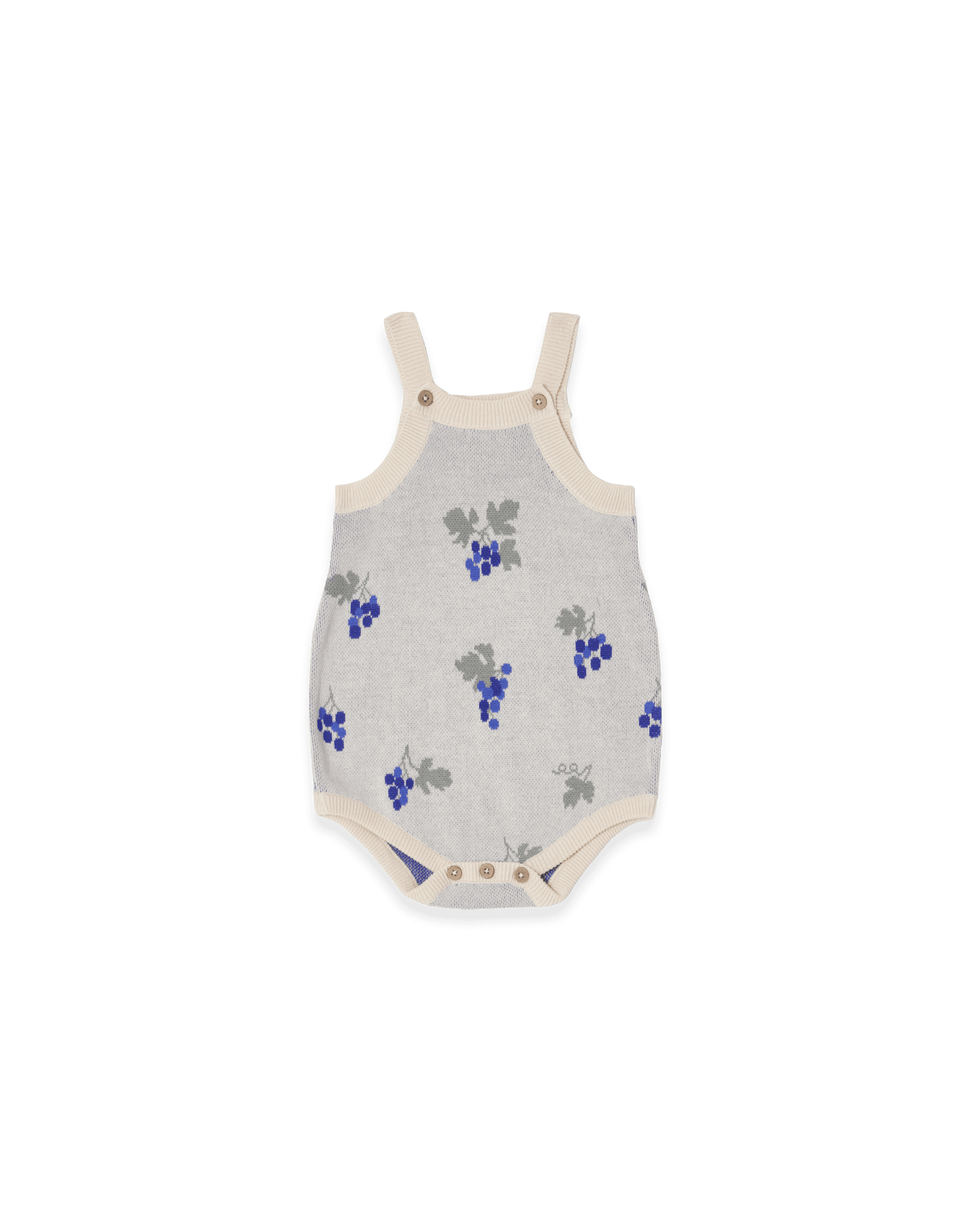 Grapes Ecru Knitted Romper