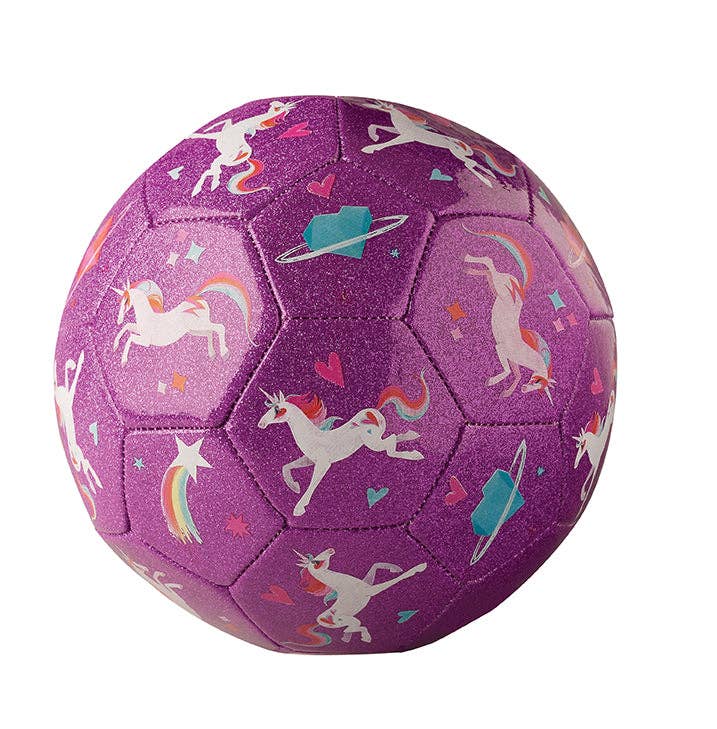 Glitter Soccer Ball - Unicorn Galaxy