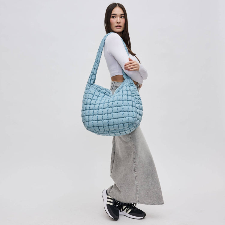 Quilted Puffer Nylon Hobo