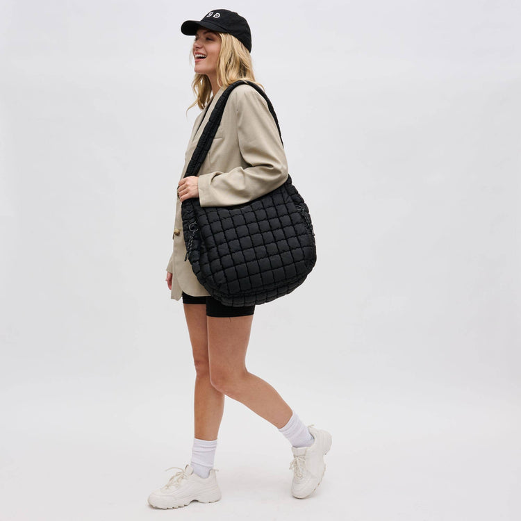 Quilted Puffer Nylon Hobo