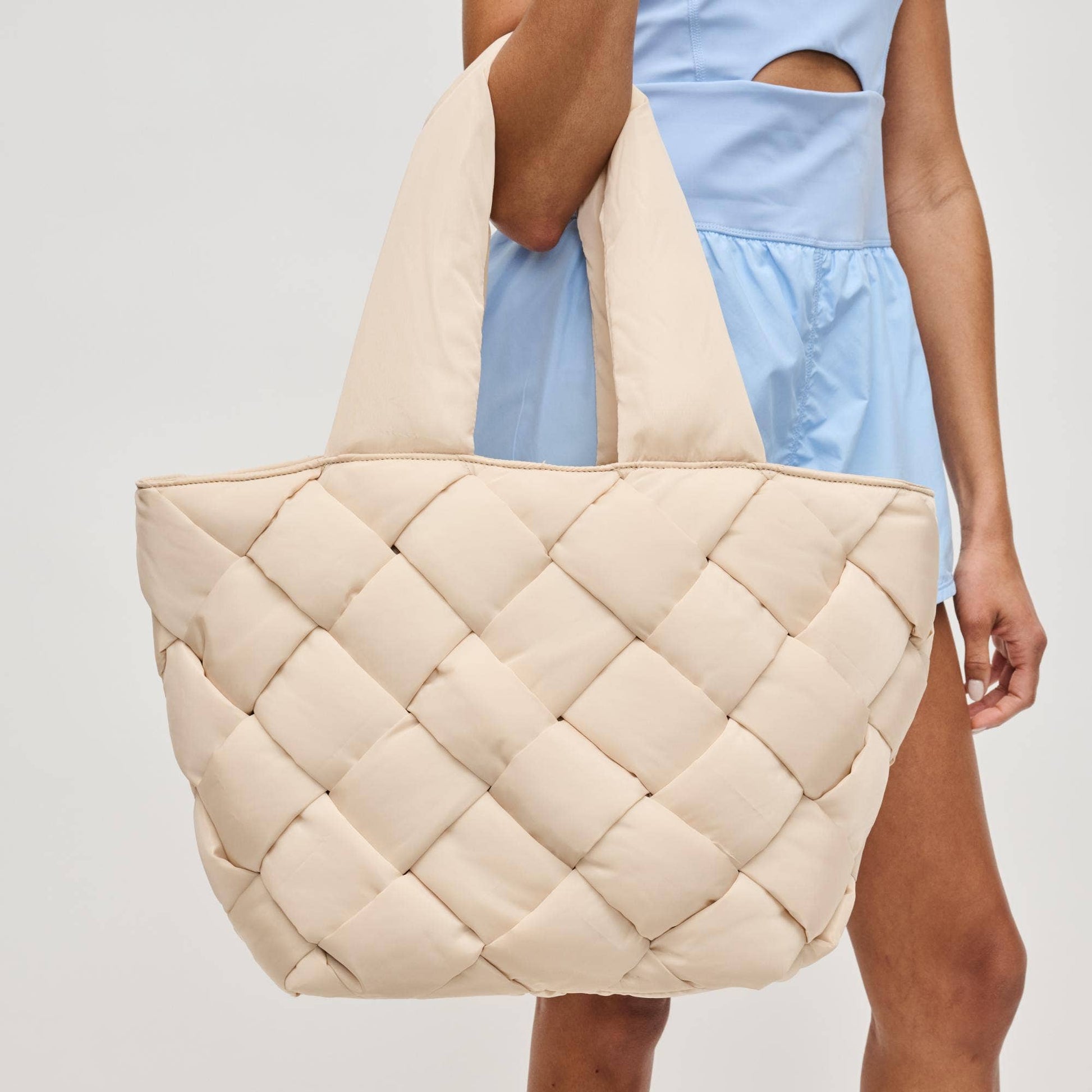 Intuition East West Woven Nylon Tote