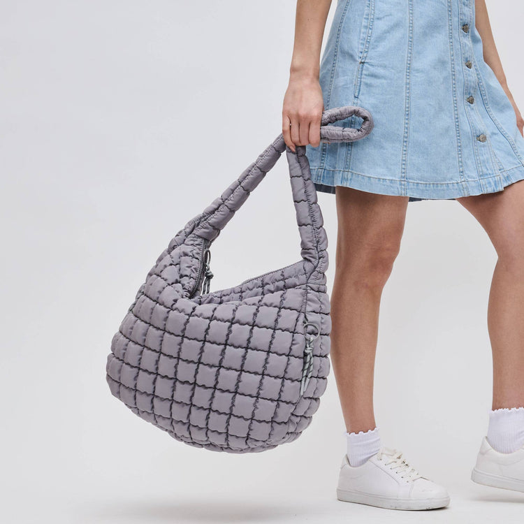 Quilted Puffer Nylon Hobo