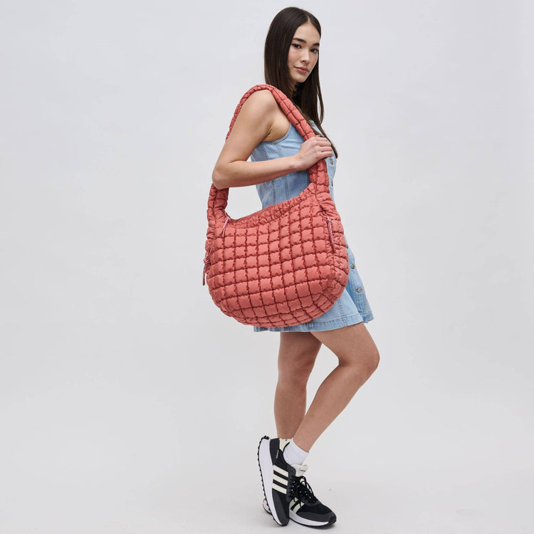 Quilted Puffer Nylon Hobo