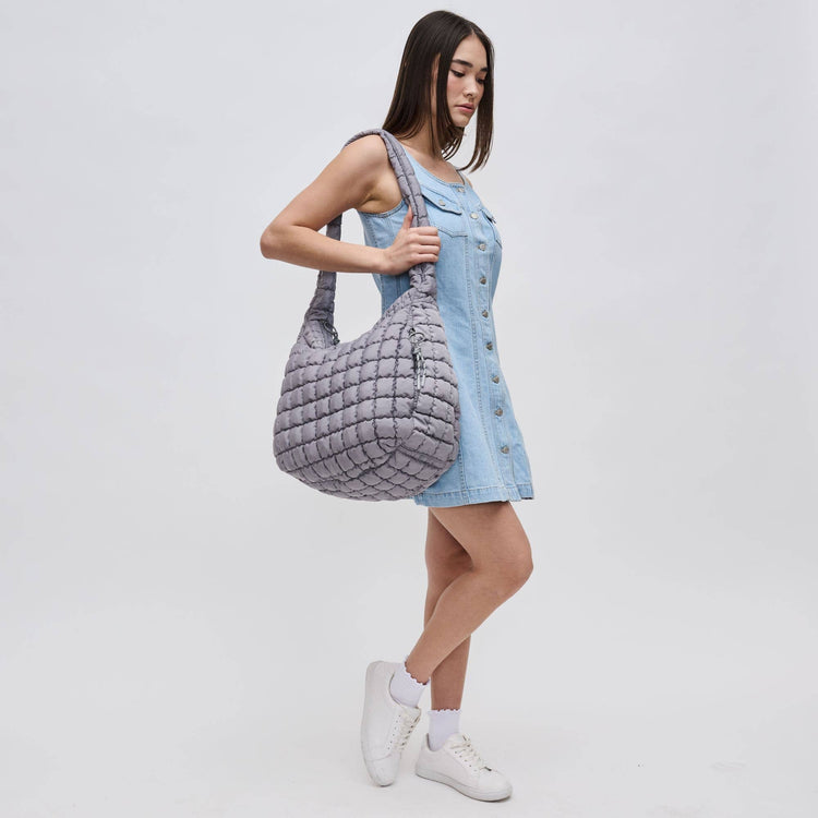 Quilted Puffer Nylon Hobo