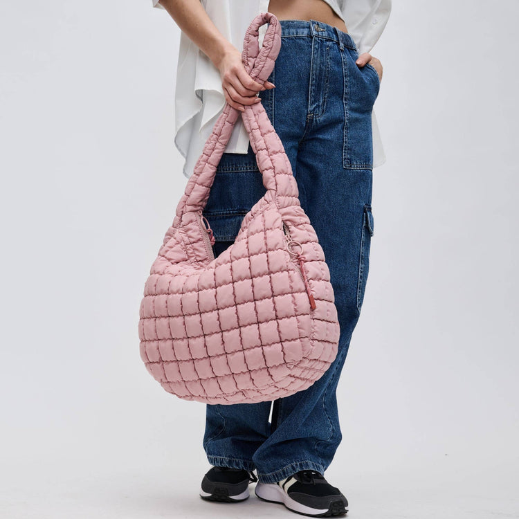 Quilted Puffer Nylon Hobo
