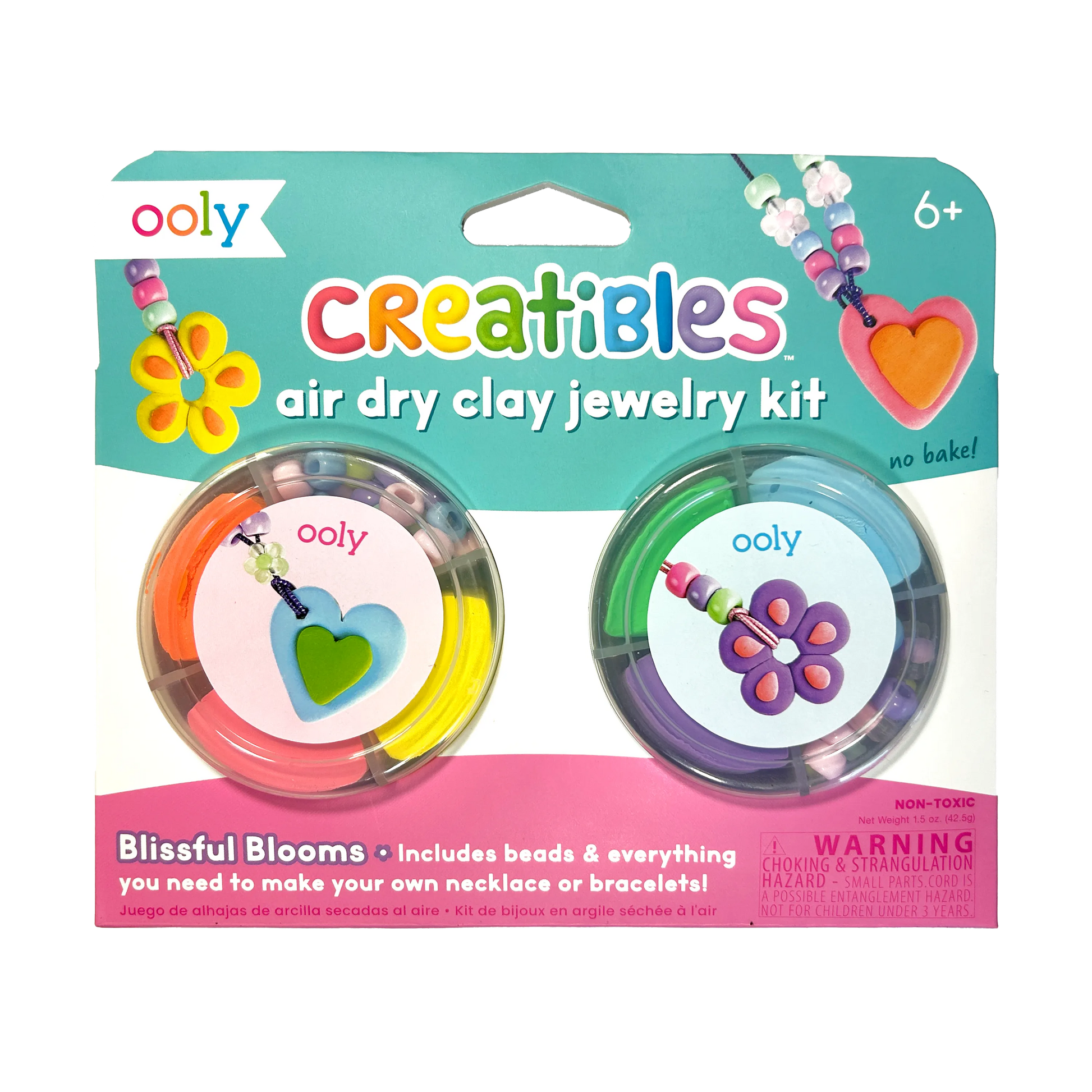 Creatibles Air Dry Clay Jewelry Kit - Blissful Bloom