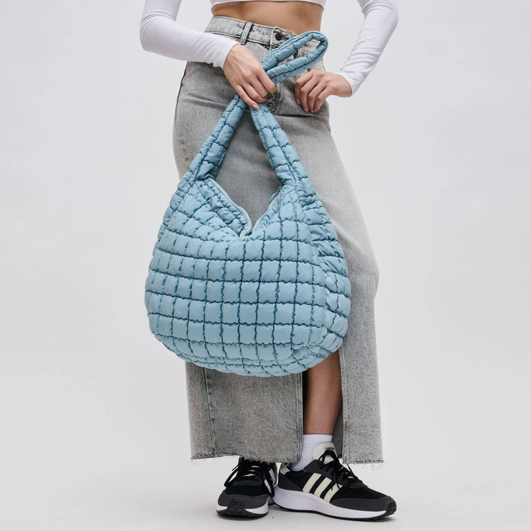 Quilted Puffer Nylon Hobo