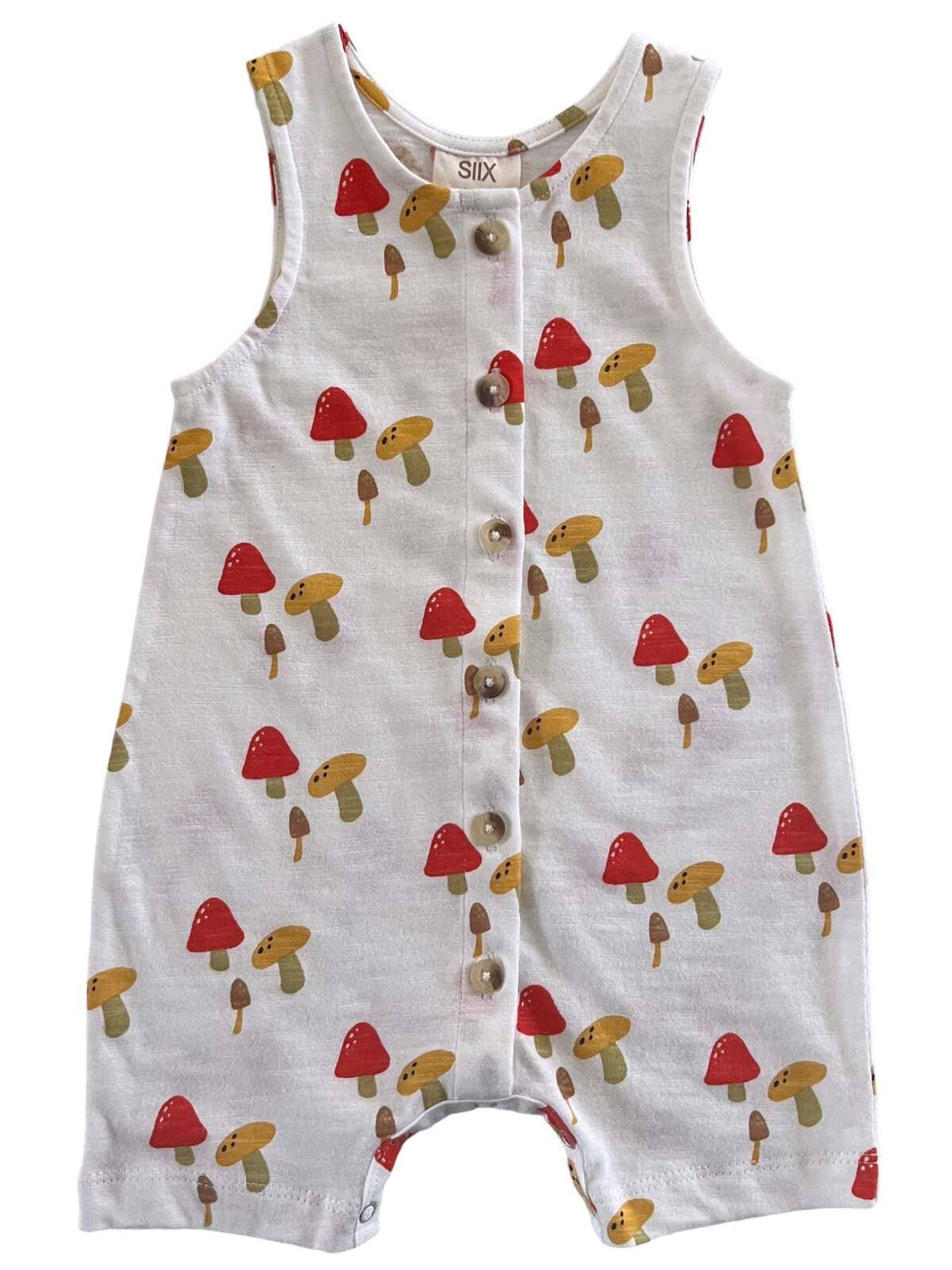 Mushroom Organic Bay Romper