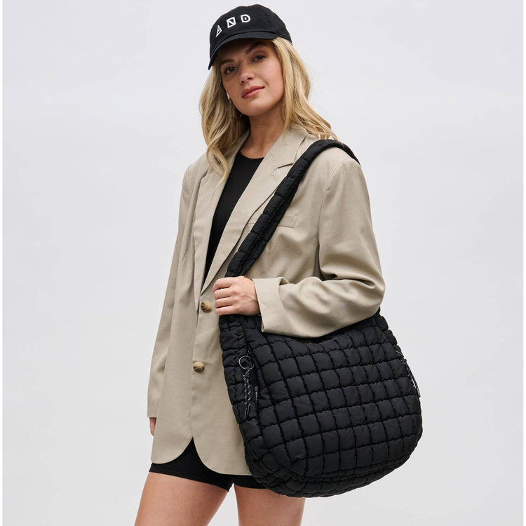 Quilted Puffer Nylon Hobo