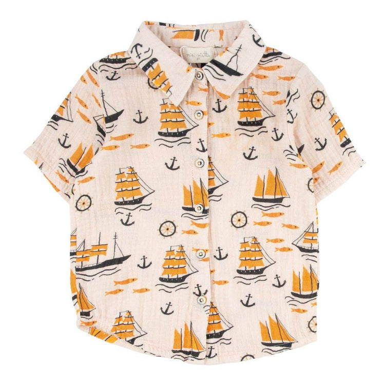 Ahoy Button Up