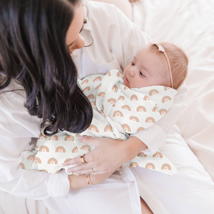 Swaddle Blanket Set Be Kind Rainbows