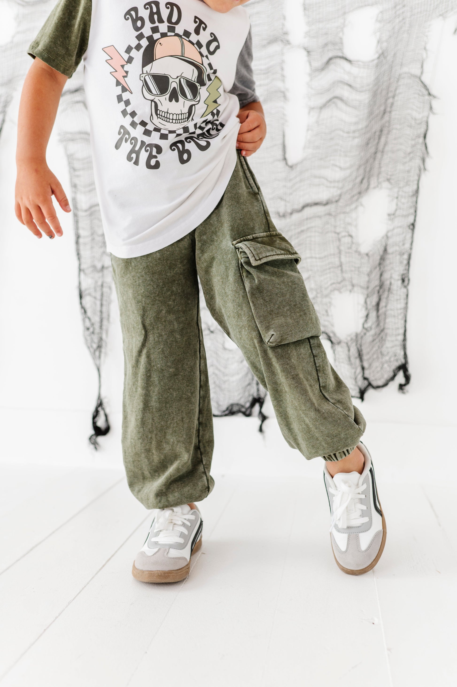 Olive Vintage Cargo Joggers