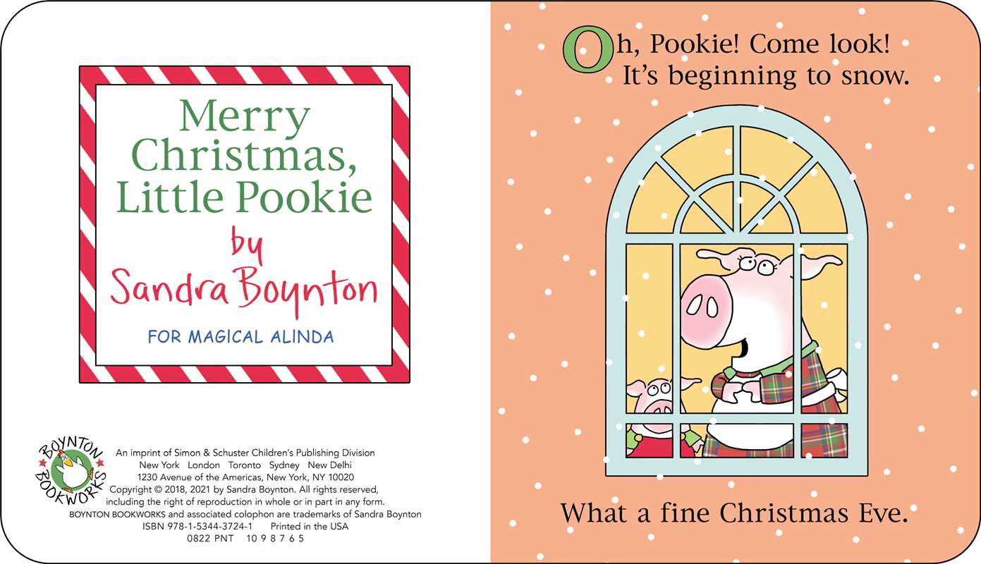 Merry Christmas, Little Pookie by Sandra Boynton