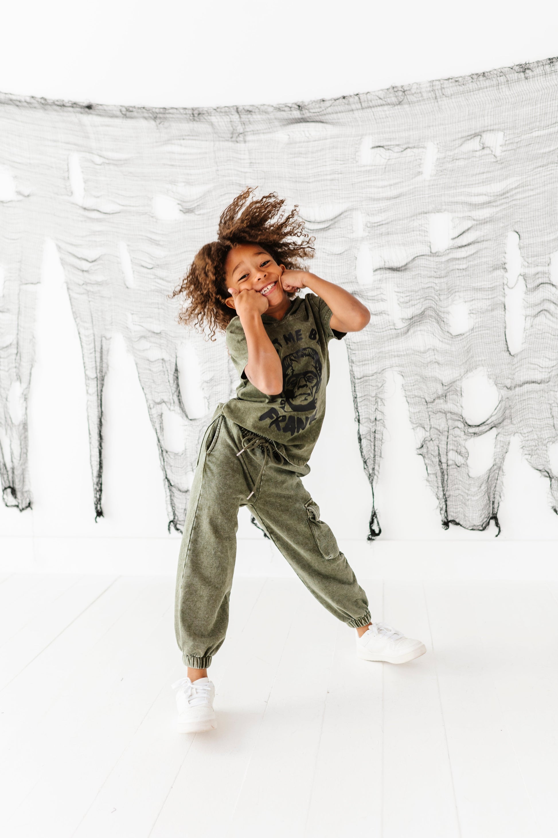 Olive Vintage Cargo Joggers