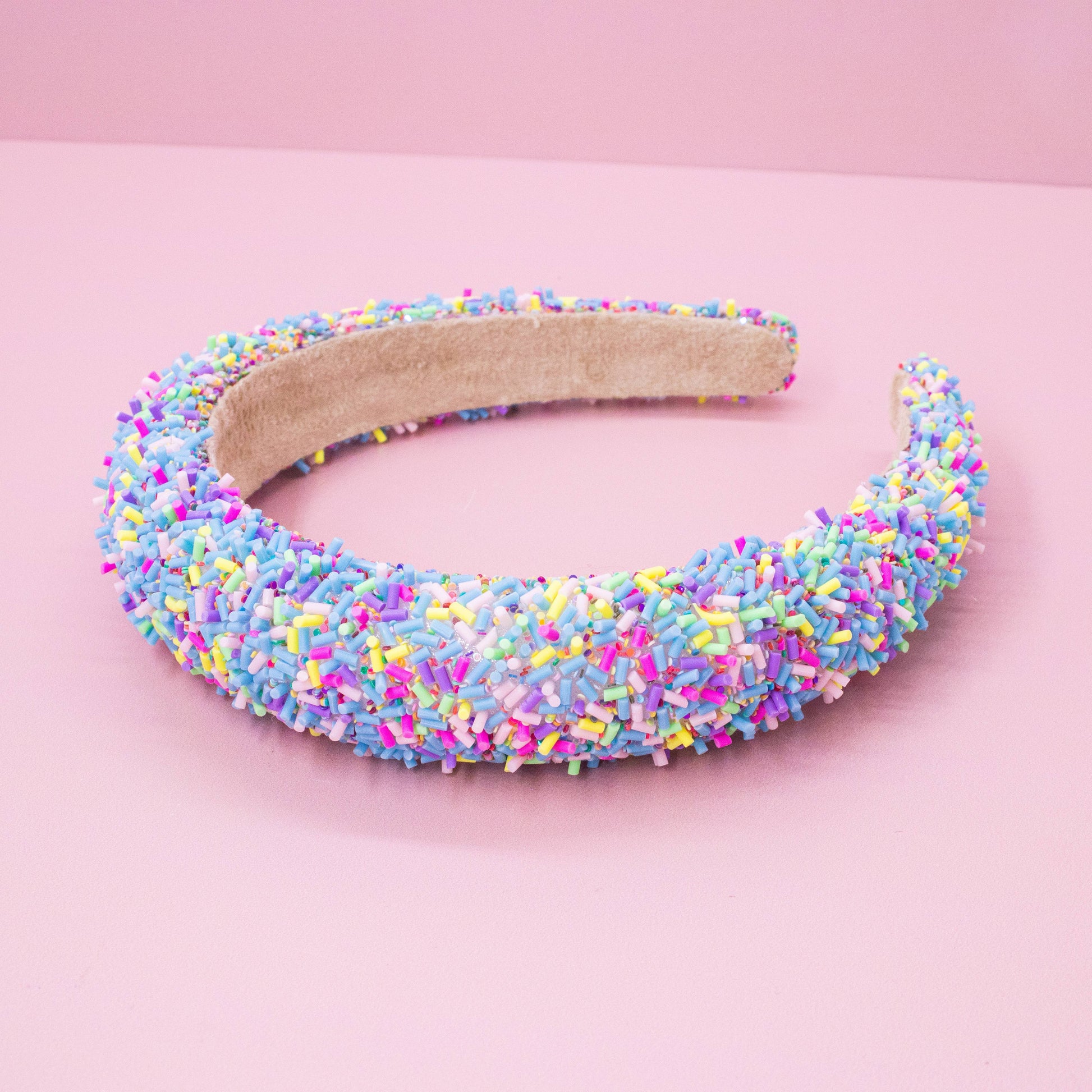 Kids Padded Sprinkle Headband | Pink or Light Blue