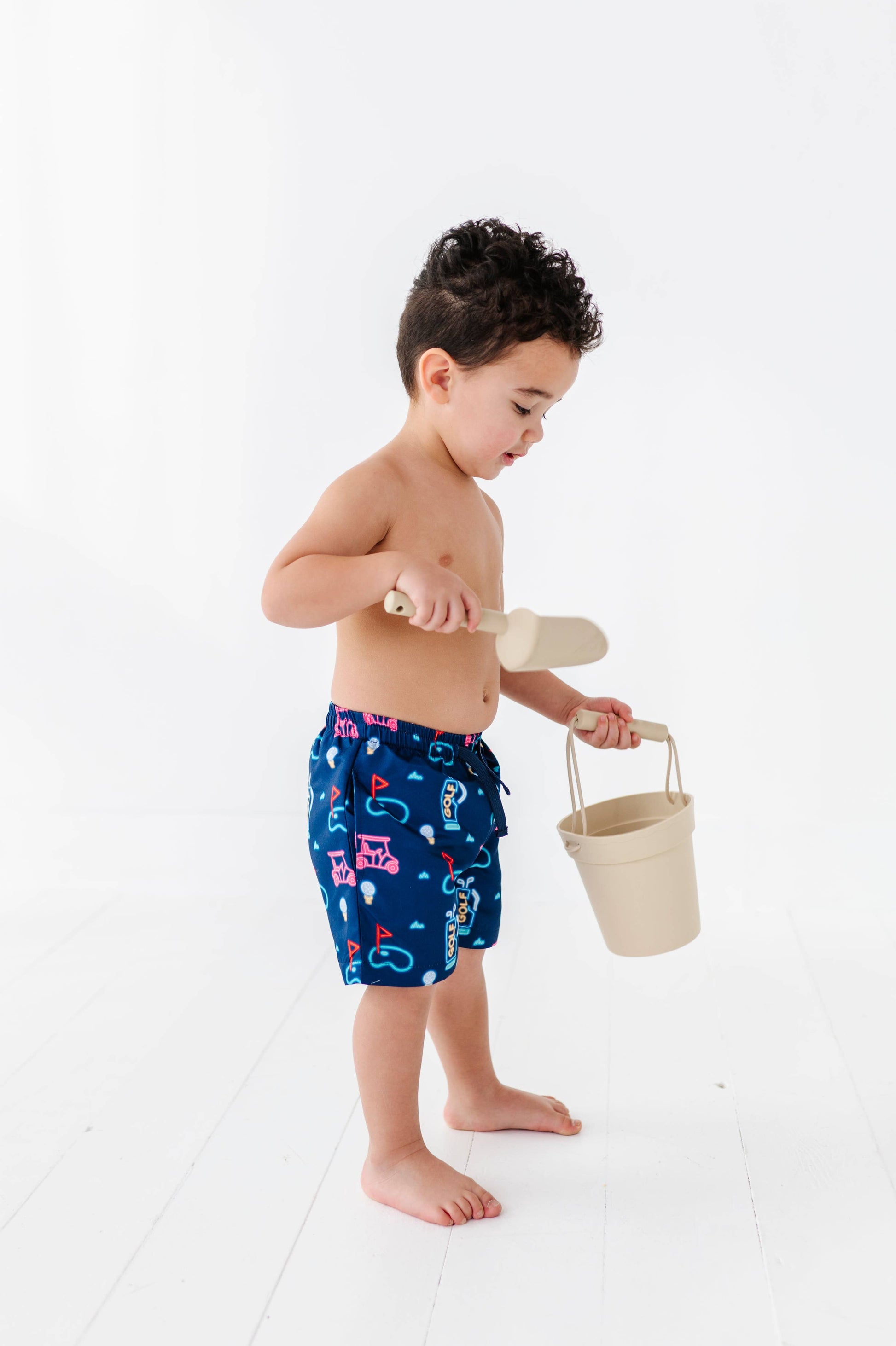 All Fore Dad Boys Swim Trunks