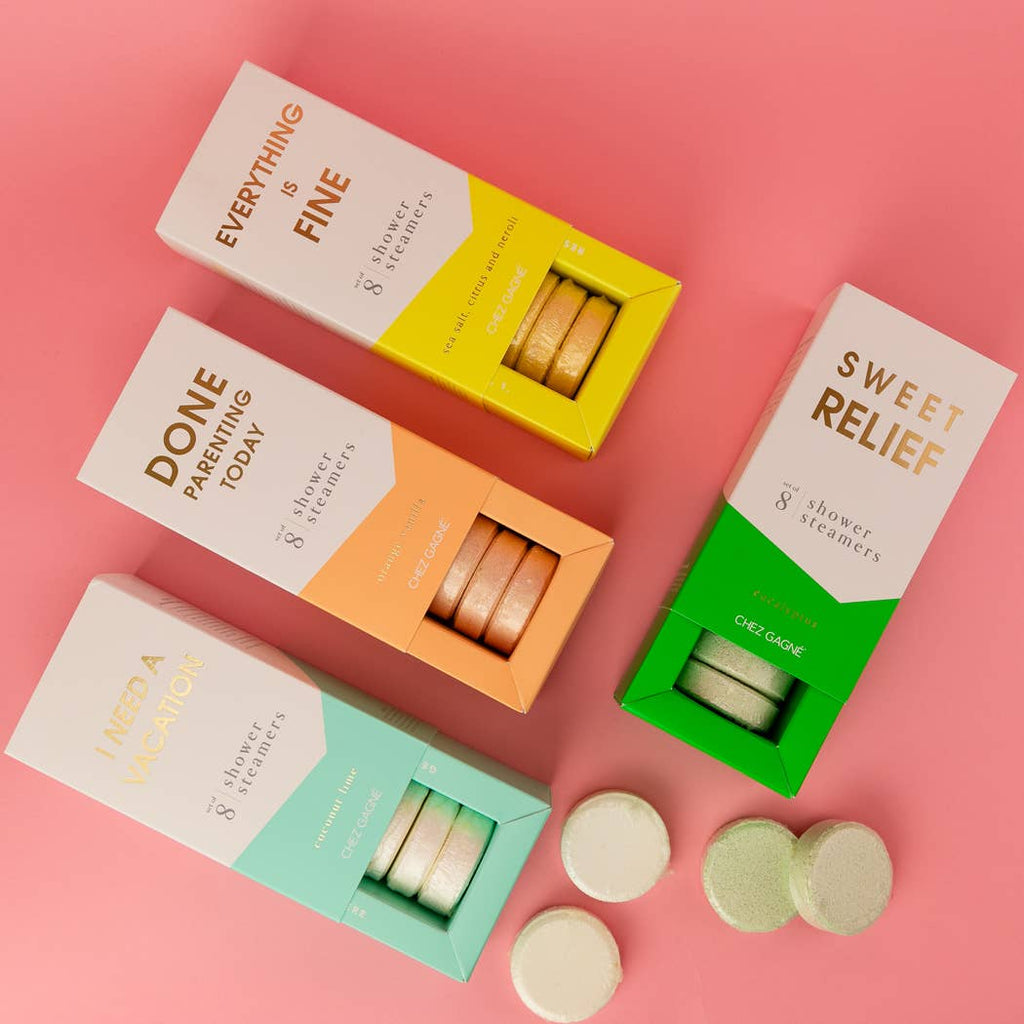 Everything is Fine Shower Steamers - Sea Salt, Citrus & Neroli