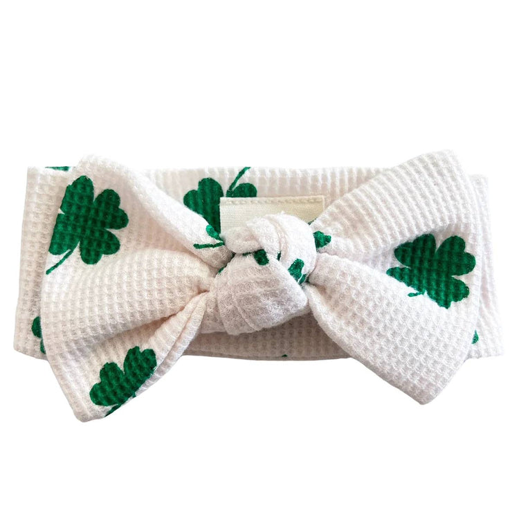 Clover Organic Waffle Knot Bow