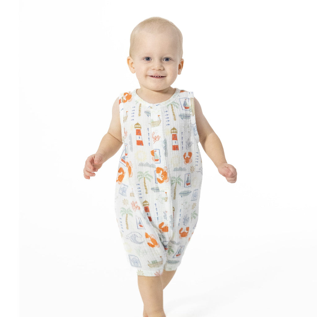 Sleeveless Shortie Romper - Club Mediterranean