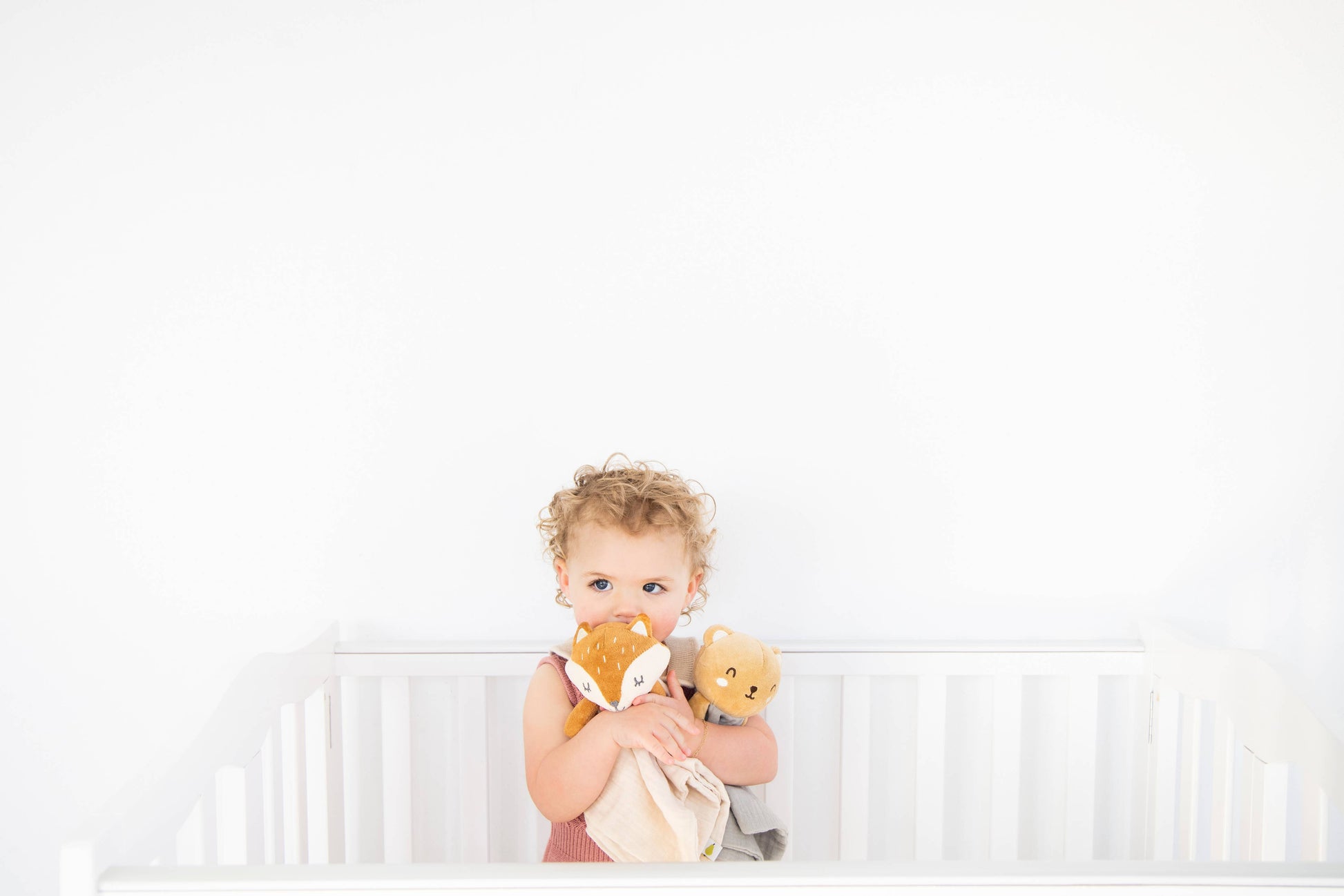 Bear Baby Lovey Snuggle Blanket, Organic Cotton Muslin