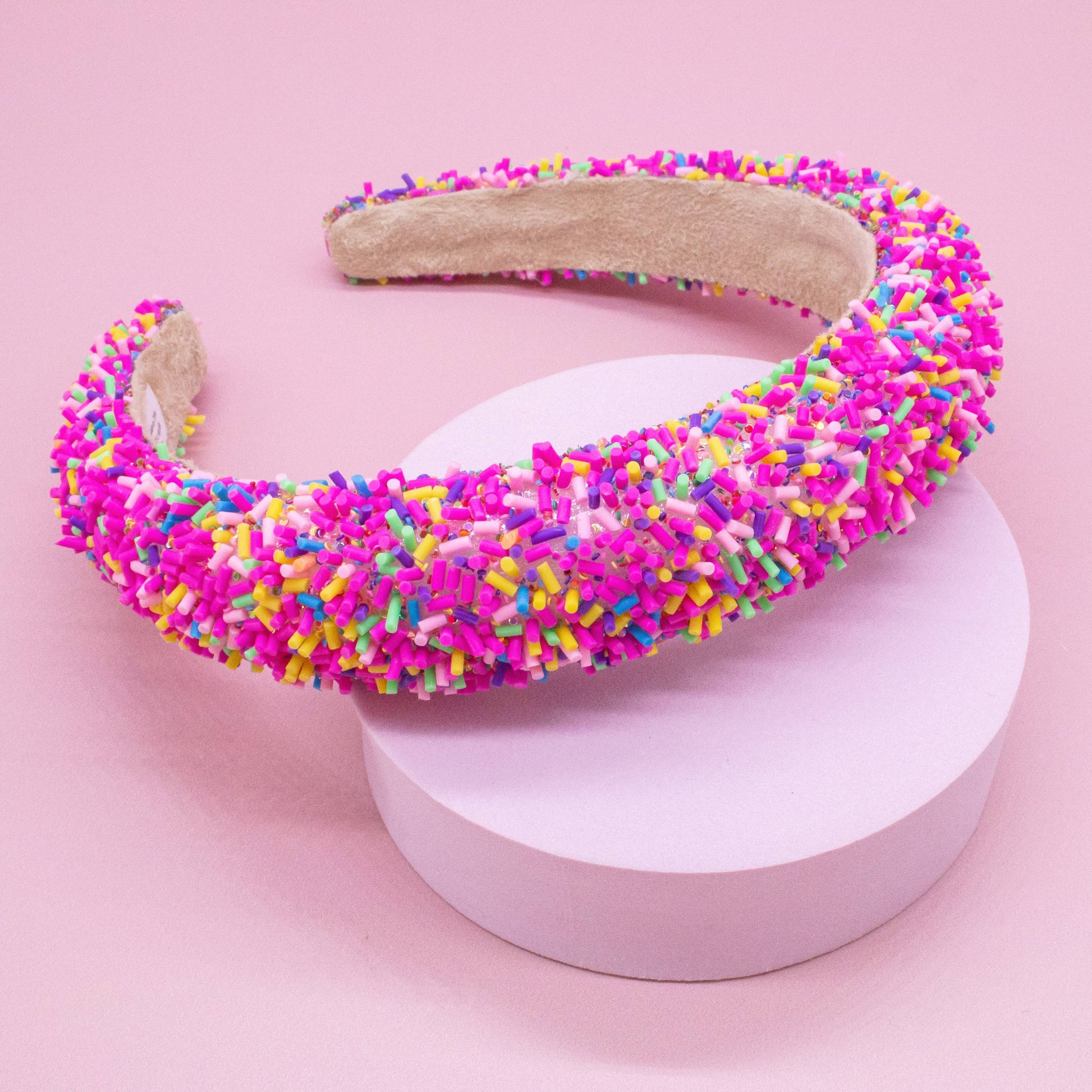 Kids Padded Sprinkle Headband | Pink or Light Blue