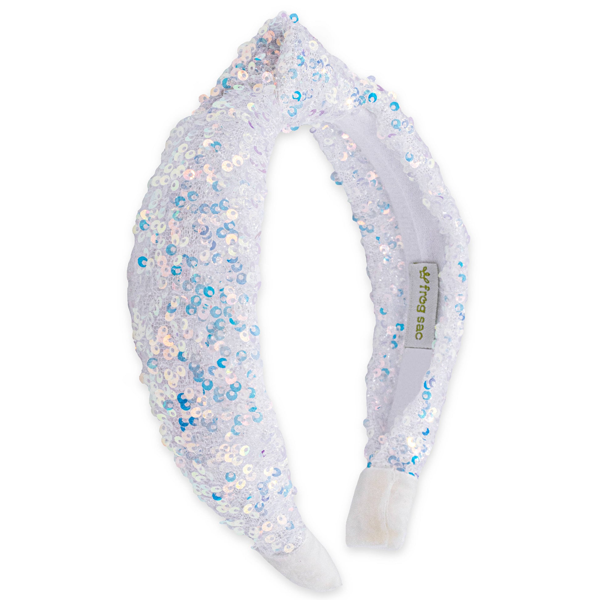 Kids Sequin Knot Headband | Purple or Rainbow