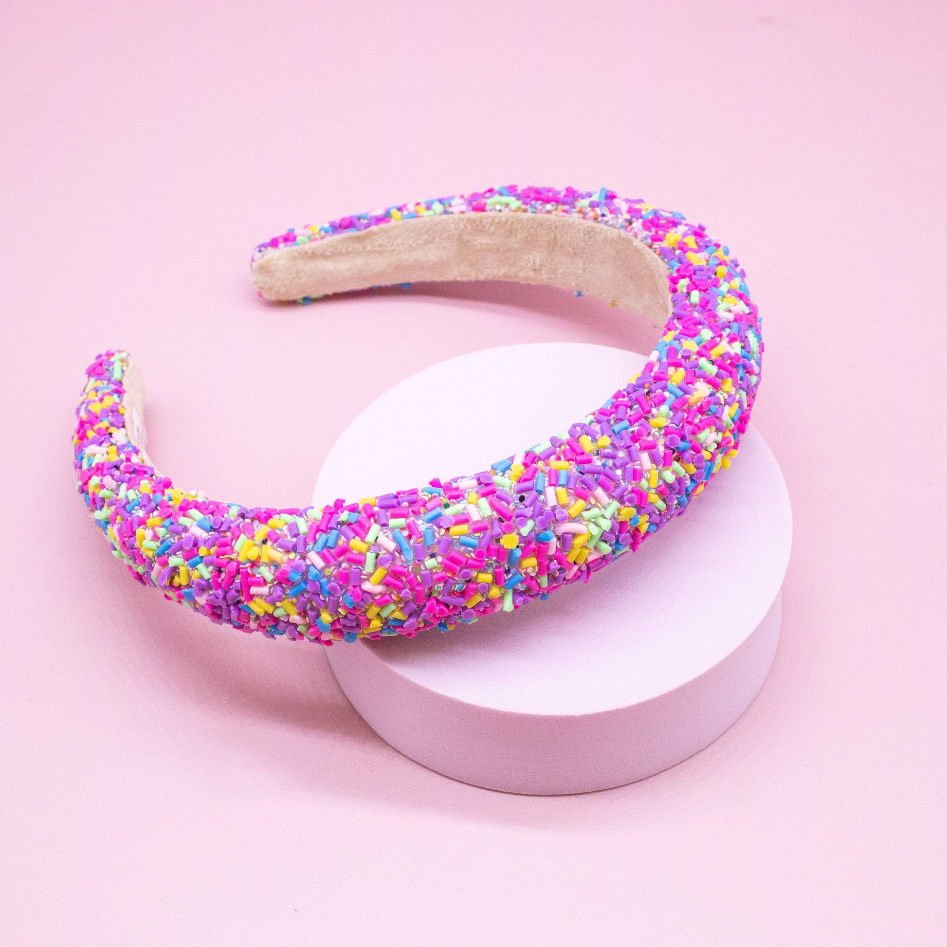 Kids Padded Sprinkle Headband | Pink or Light Blue