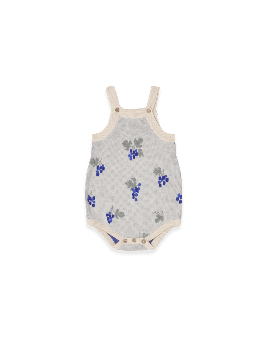 Grapes Ecru Knitted Romper