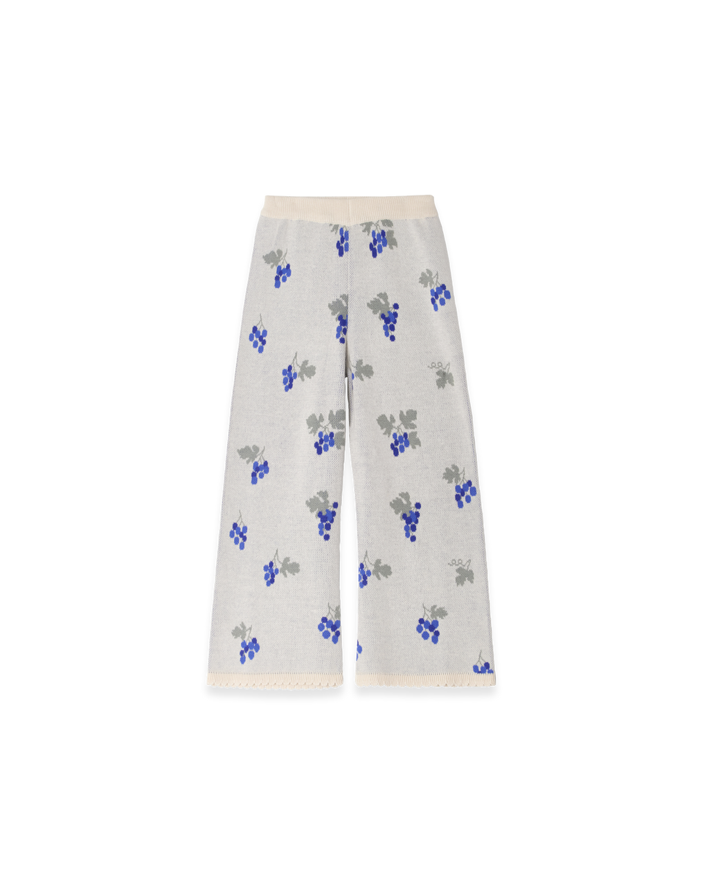 Grapes Ecru Knitted Trousers