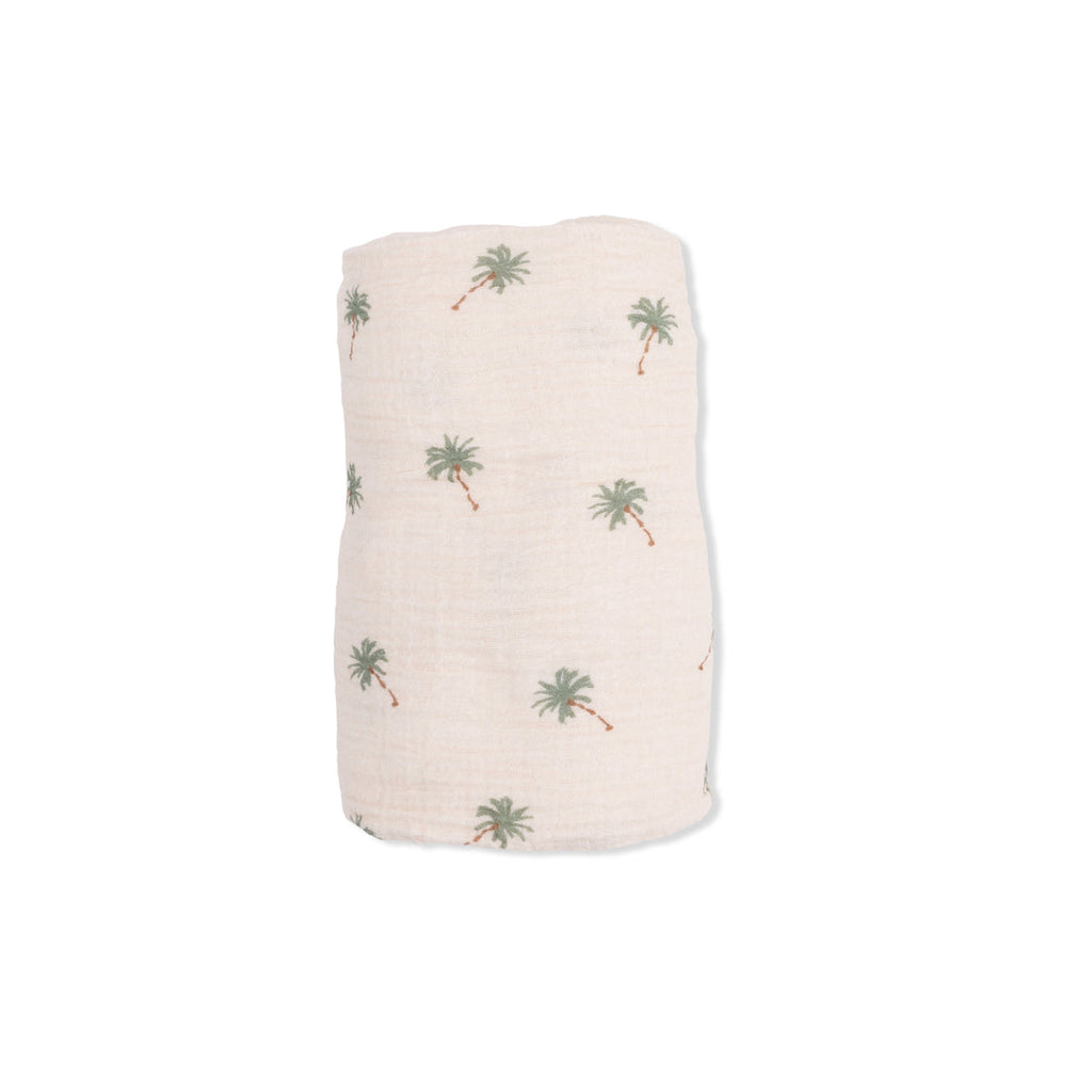 Palm Trees Swaddle Blanket