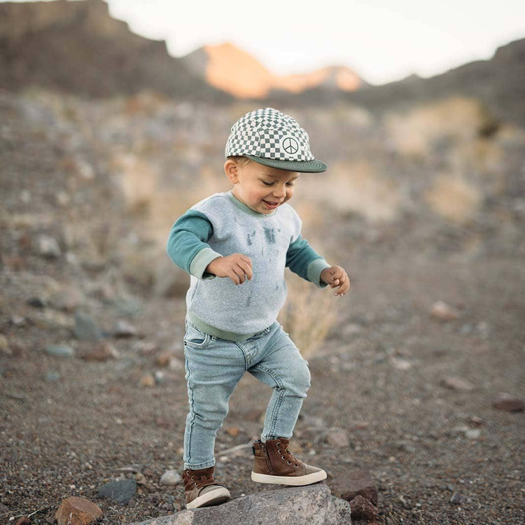 Checkered Peace Hat