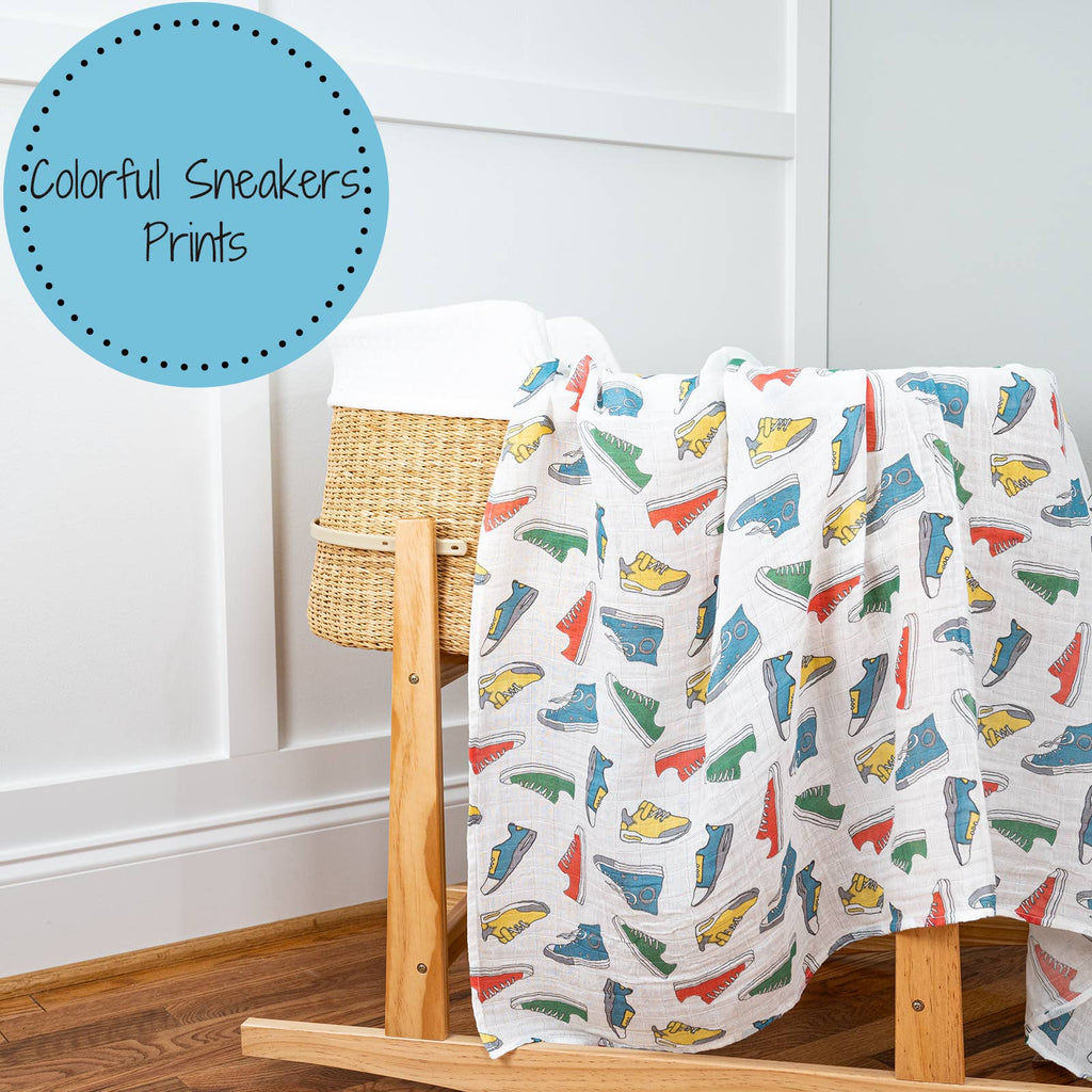 Sole Mates Baby Swaddle Blanket
