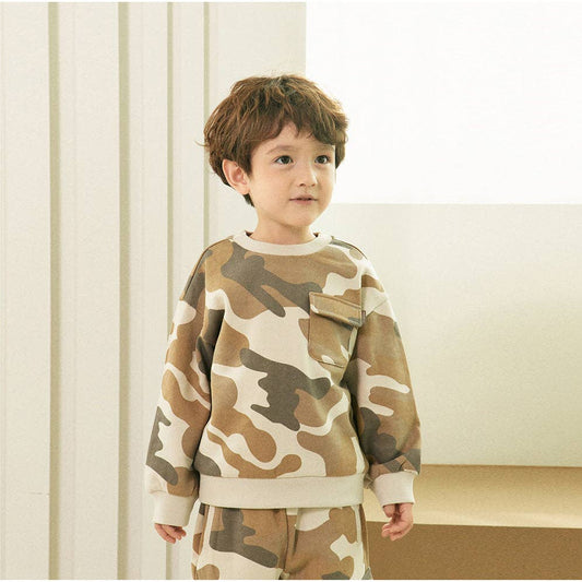 Camo Fleeced Sweatshirt