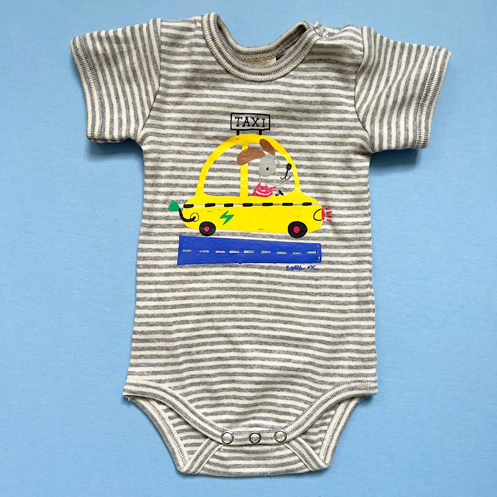 Organic Cotton Taxi Baby Onesie by Estella