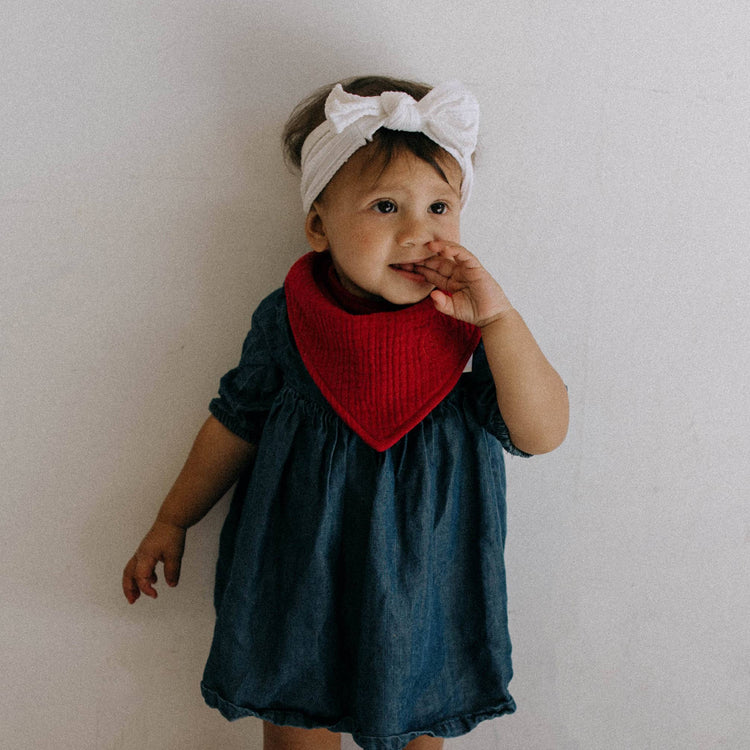 Rose Muslin Bandana Bibs Set