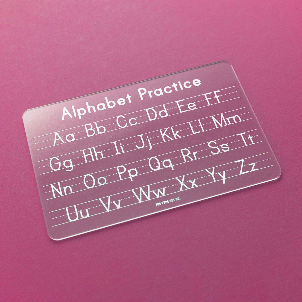 Alphabet Tracing Practice Board