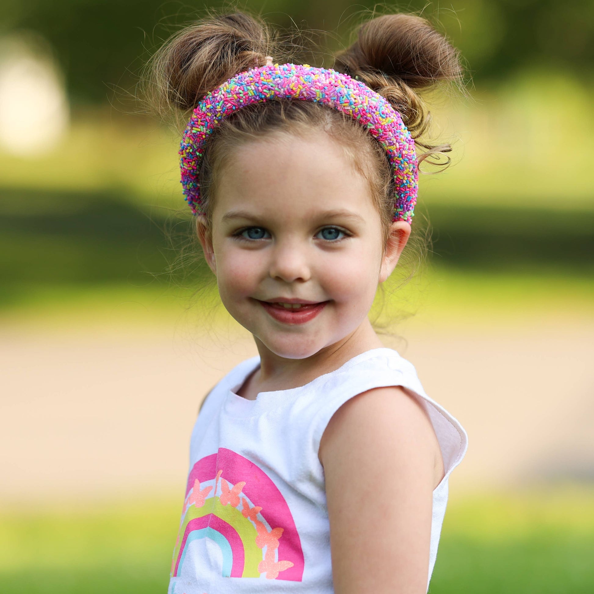 Kids Padded Sprinkle Headband | Pink or Light Blue
