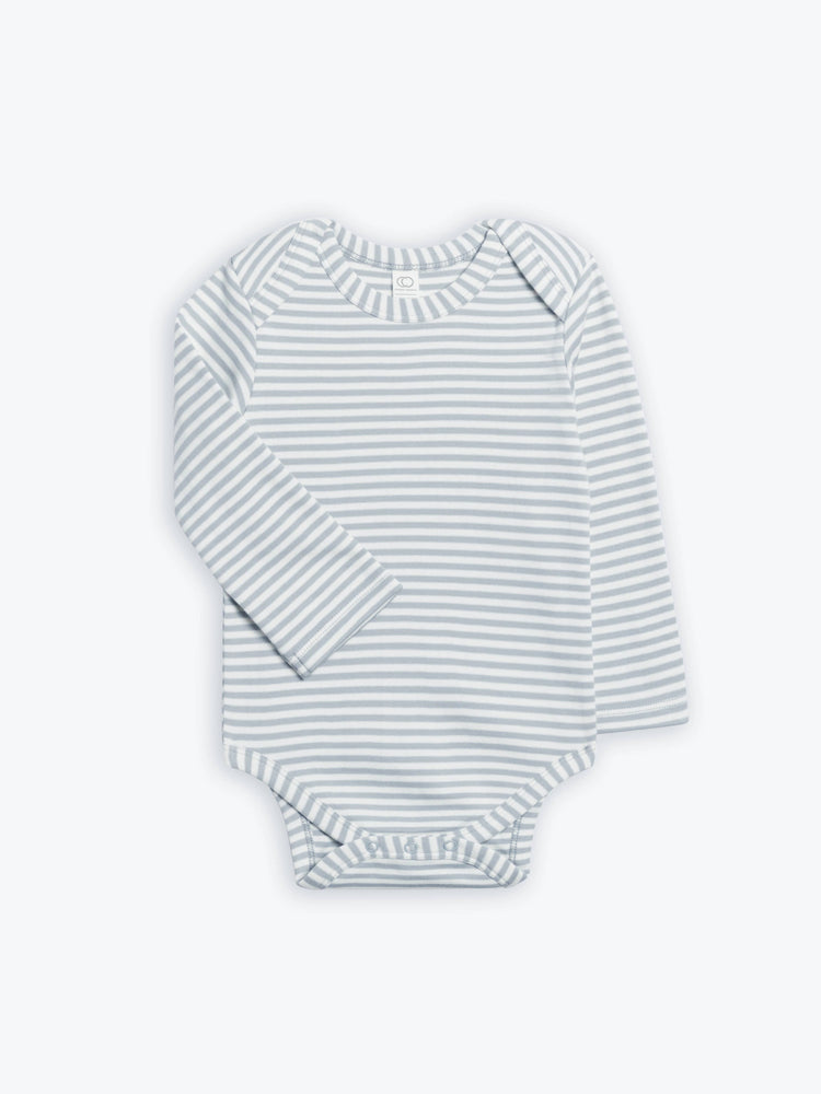 Organic Baby River Bodysuit - Mist Stripe