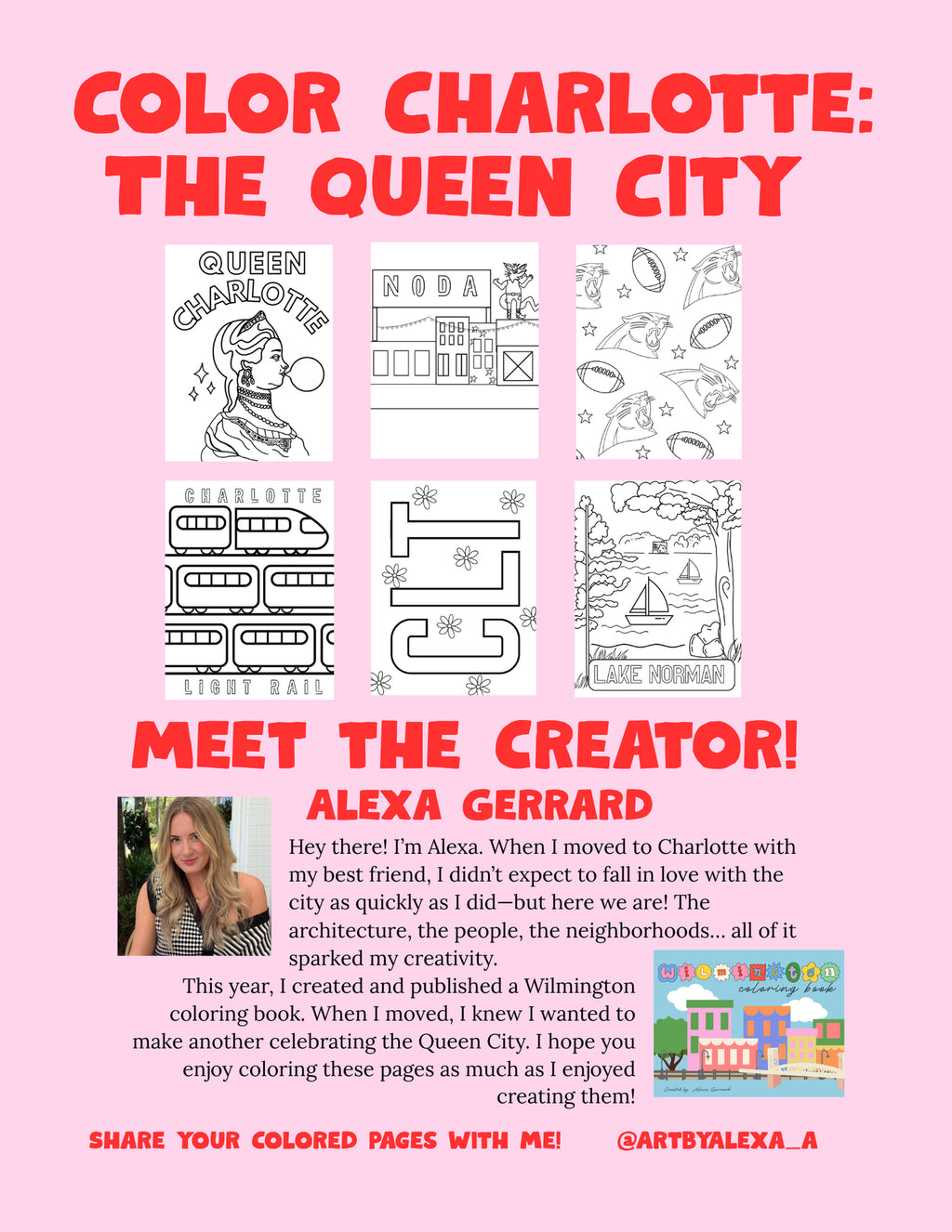 Color Charlotte | The Queen City Coloring Book by Alexa Gerrard