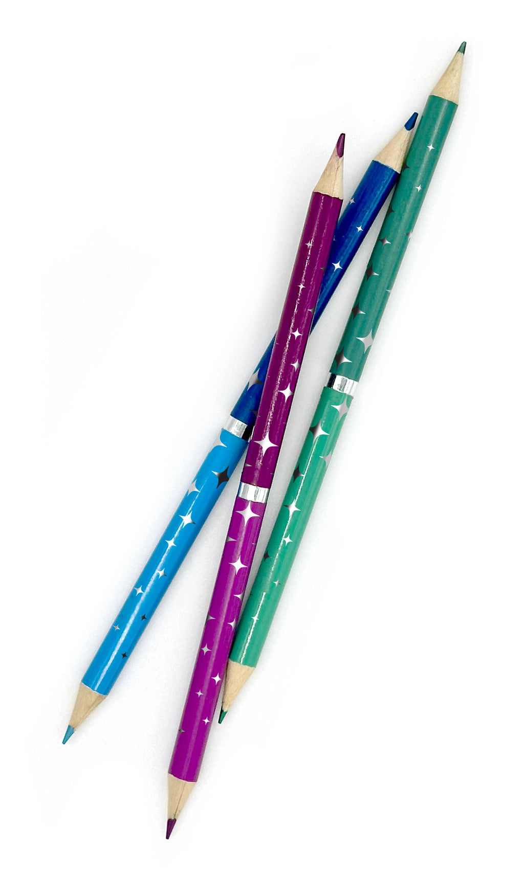 Double Metallic Dual Ended Colored Pencils