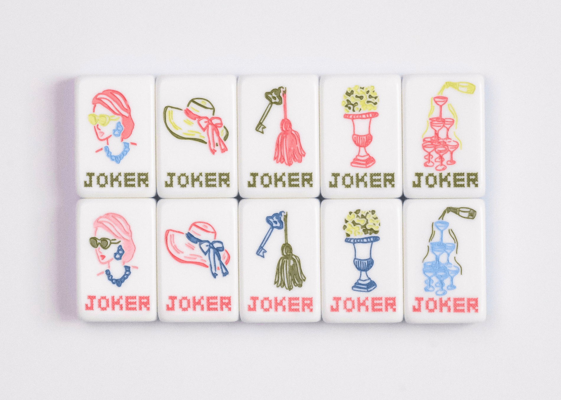Miss Darling: Mahjong Tile Set