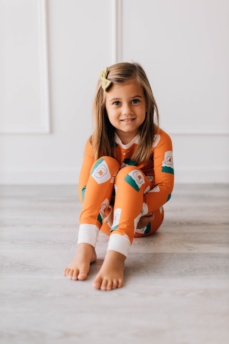 Orange Juice Pajama Set