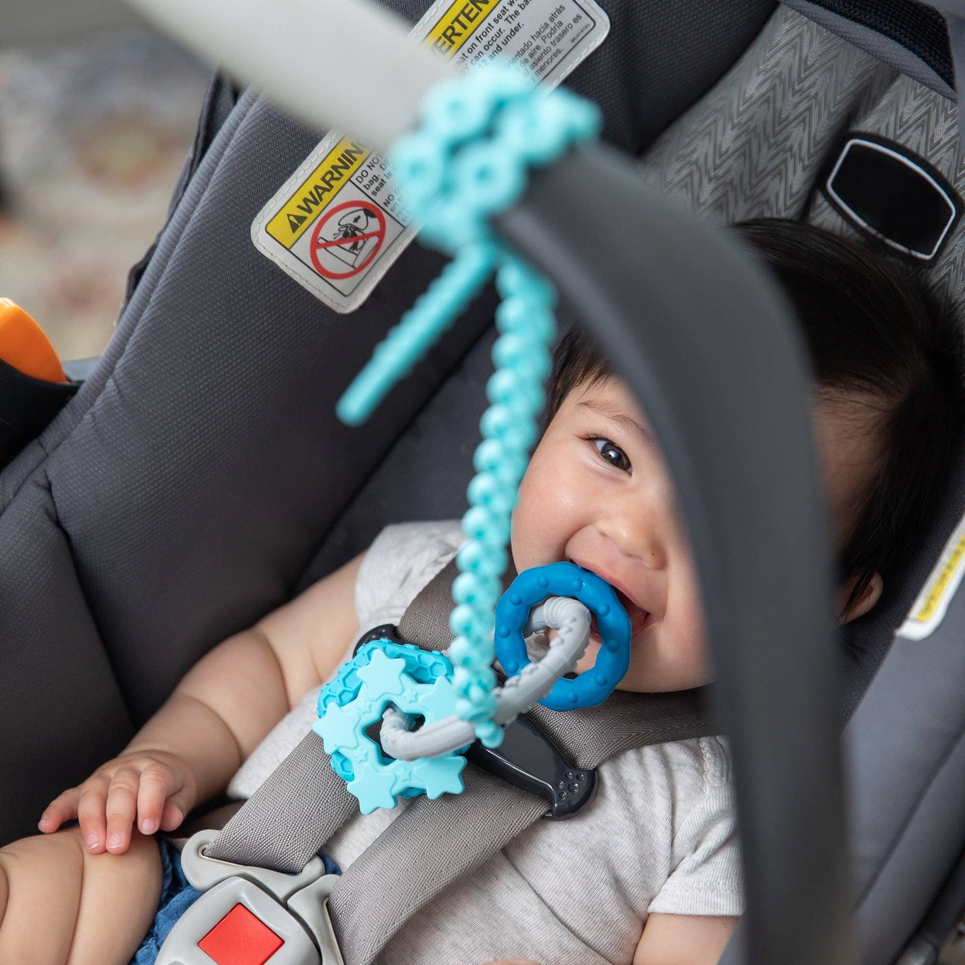 Silicone Teething Charms: Blue