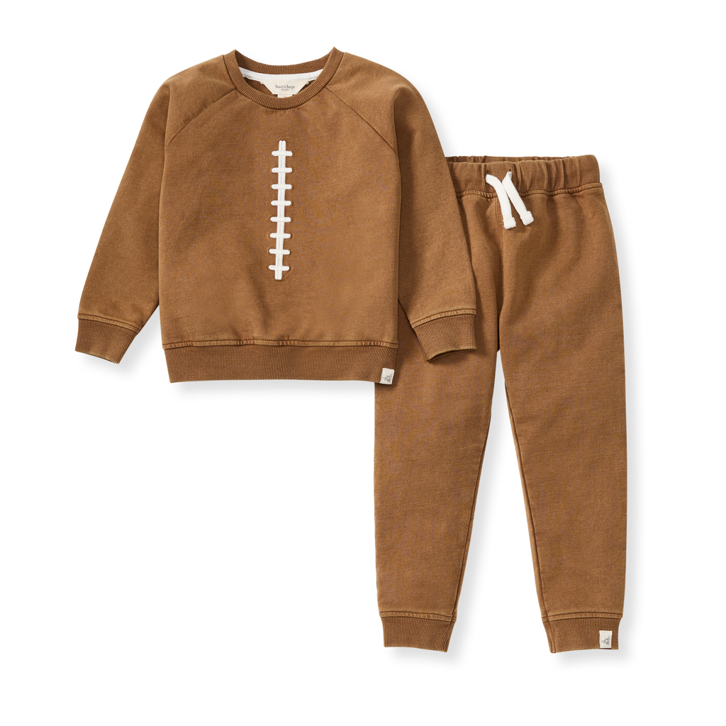 Acid Wash Football Infant Sweatshirt Set