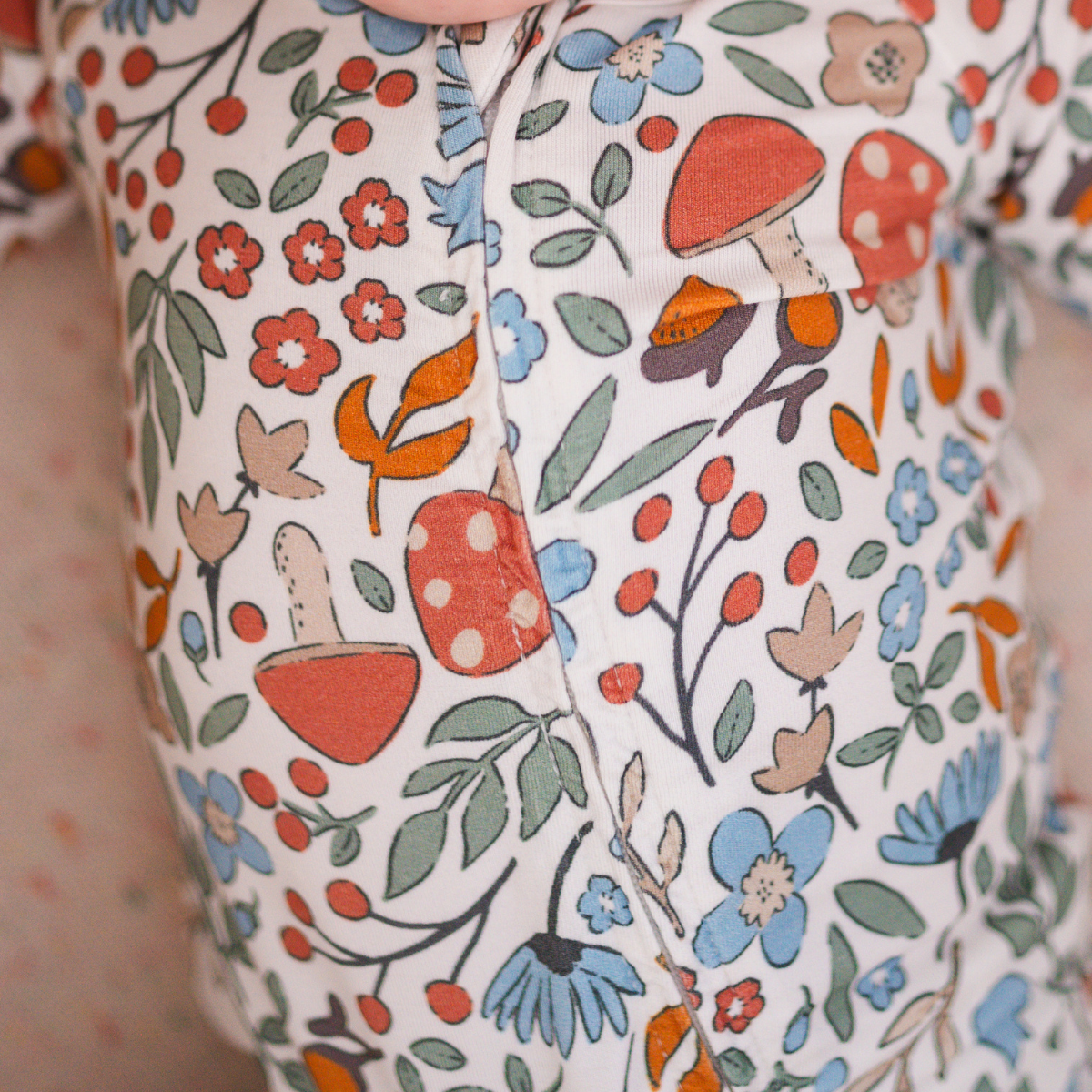 Bamboo 2-Way Convertible Zip Romper | Fall Floral (0-24m)