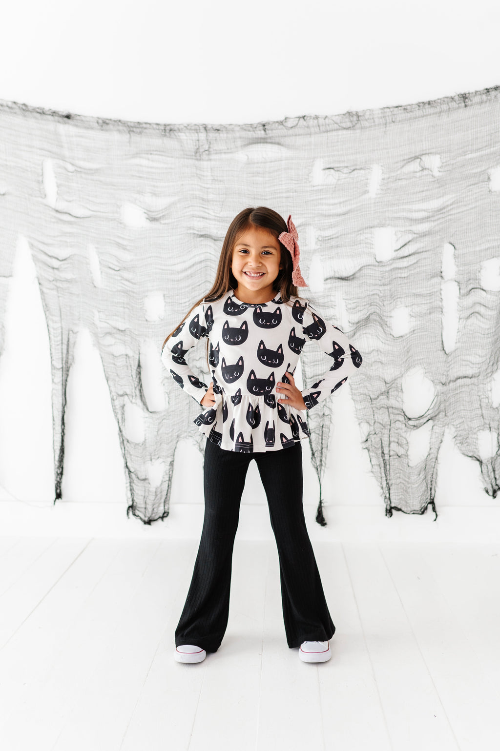 Midnight Rib Flare Pants