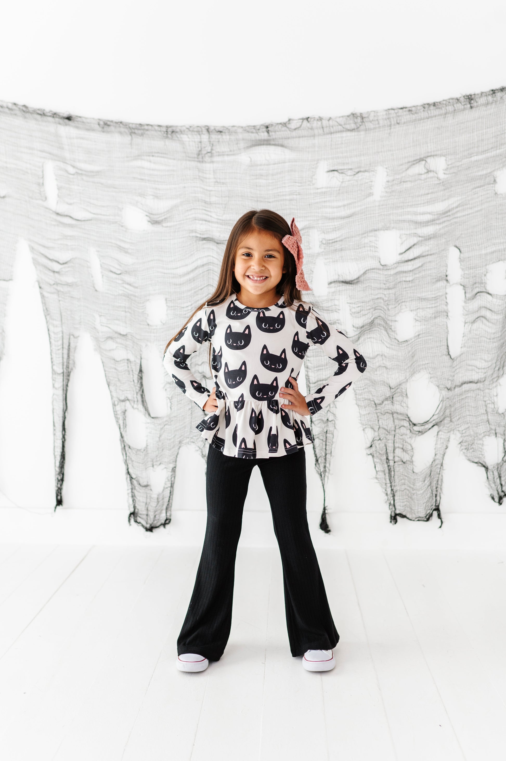 Midnight Rib Flare Pants