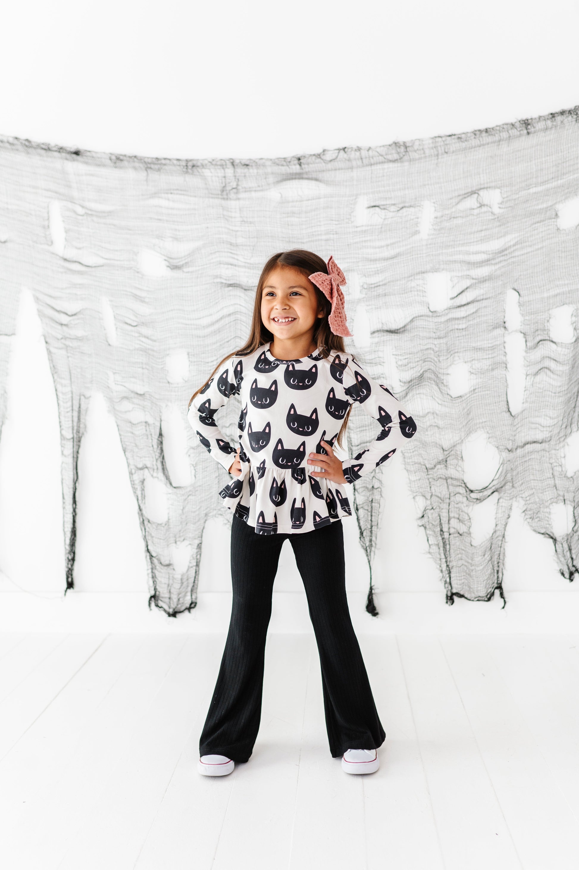 Midnight Rib Flare Pants