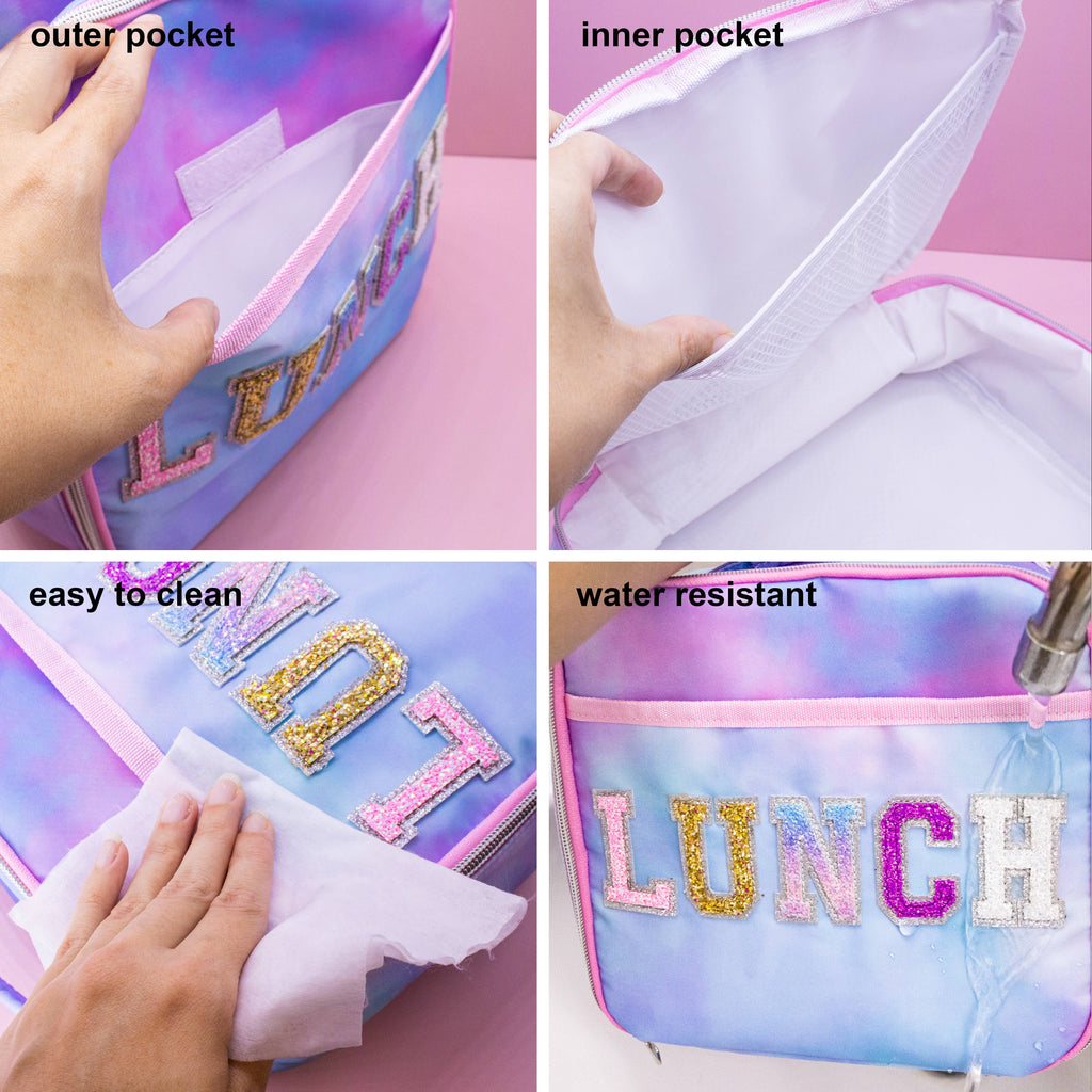 Tie Dye Glitter Lunchbox
